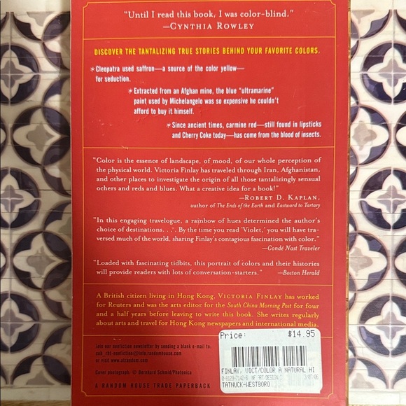 Victoria Finlay 'Color' - A Natural History of the Palette Paperback Book - Picture 2 of 4